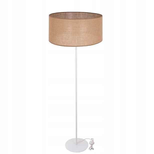 Jutová Boho Stojací Lampa Podlahová Stínidlo Válec Juta 40 CM