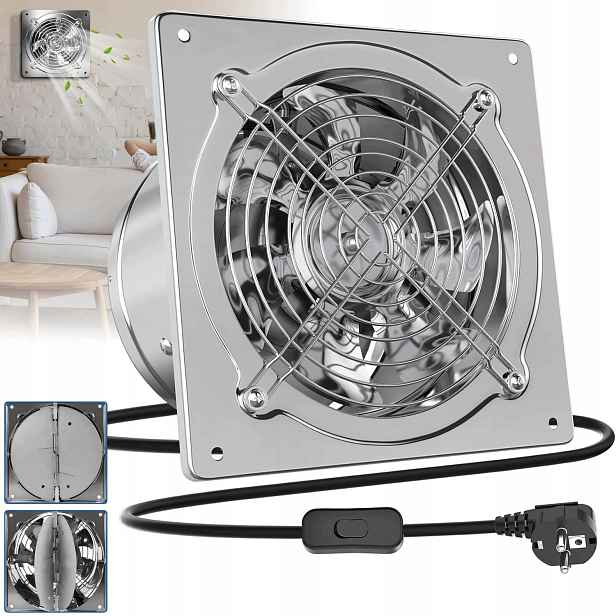 Nástěnný Odtahový Ventilátor, Snadná Montáž Do Kuchyně, Koupelny, Sklepa