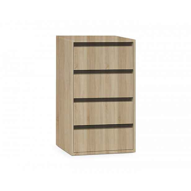 Set čtyř šuplíků do skříně 200 a 230 cm UNIV - dub sonoma