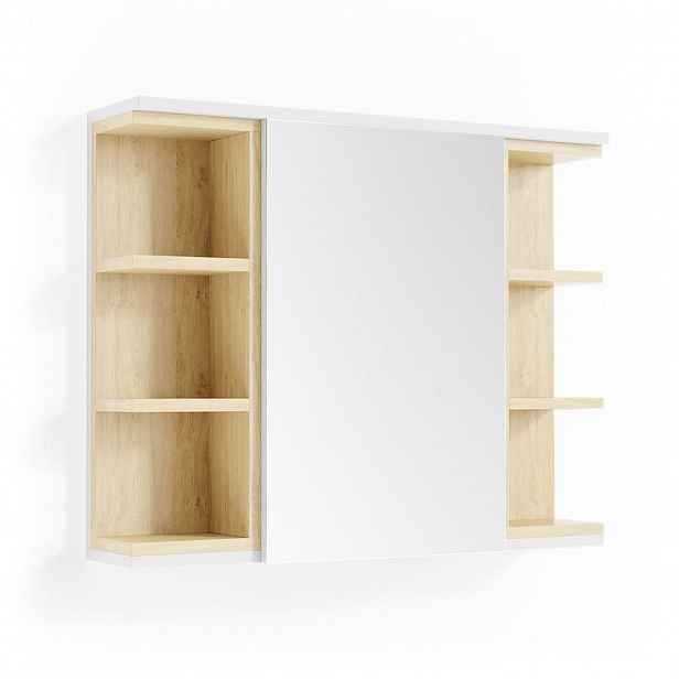 Vicco KOUPELNOVÁ ZRCADLOVÁ SKŘÍŇKA Aquis Bílá 79.6 x 64 cm