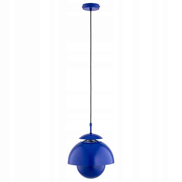 Alfa Runo závěsná lampa modrá 1xE27 stínidlo otevřené