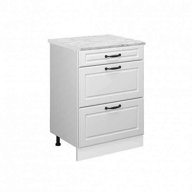 Vicco SPODNÍ SKŘÍŇKA KUCHYŇSKÉ LINKY R-Line Bílý venkovský dům 60 cm PD Mramor