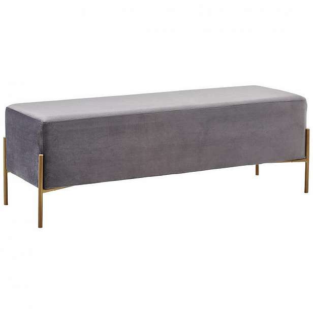 Ambia Home Sedací Lavice, Šedá, Barvy Zlata