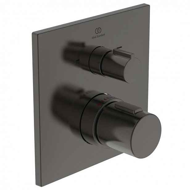 Ideal Standard CeraTherm - Termostatická vanová baterie pod omítku, Magnetic Grey A7522A5