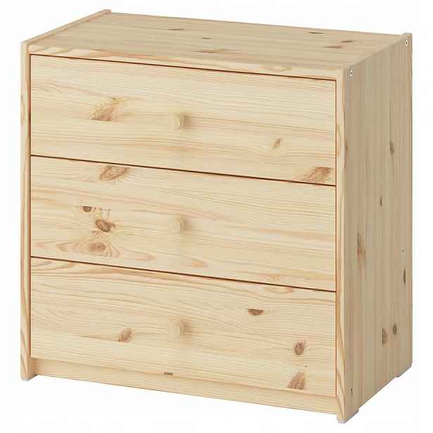 Ikea Rast Komoda 3 zásuvky borovice přírodní 60x59x35 cm