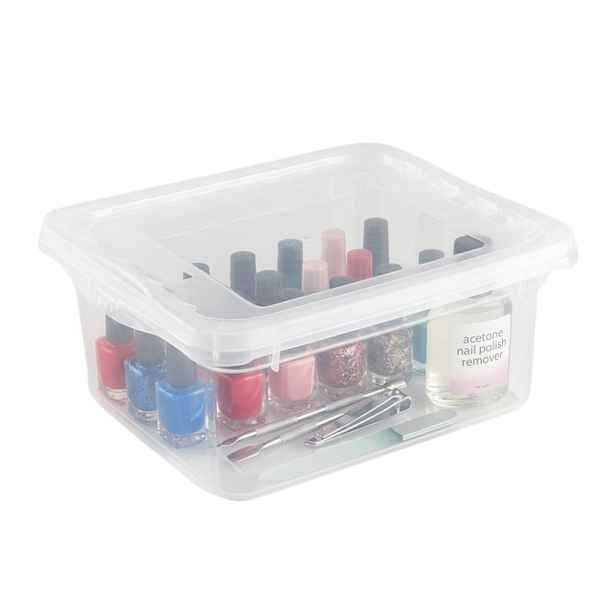 Keeeper Úložný box s víkem (má 2 funkce) BEA Clearbox 1,7L, 19,5 x 16,5 x 8,5 cm