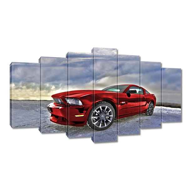 Obraz 140x80 Červený Ford Mustang