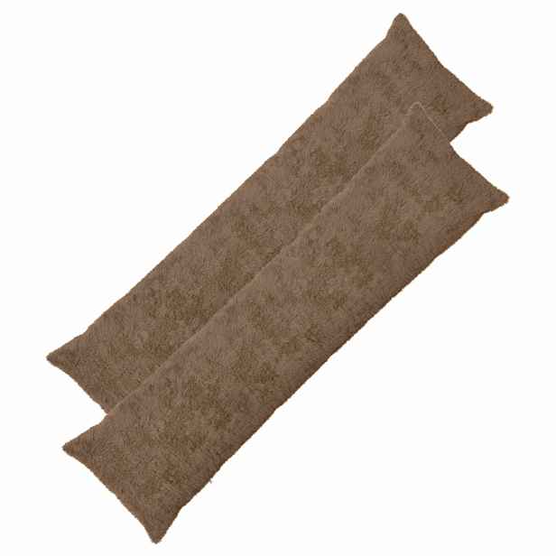 vidaXL Povlak na polštář 2 ks HEERLEN Světle hnědá 40 x 145 cm