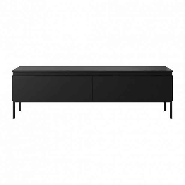 Selsey TV stolek Bemmi kašmírově šedý na kovovém podstavci 150/46/32 cm