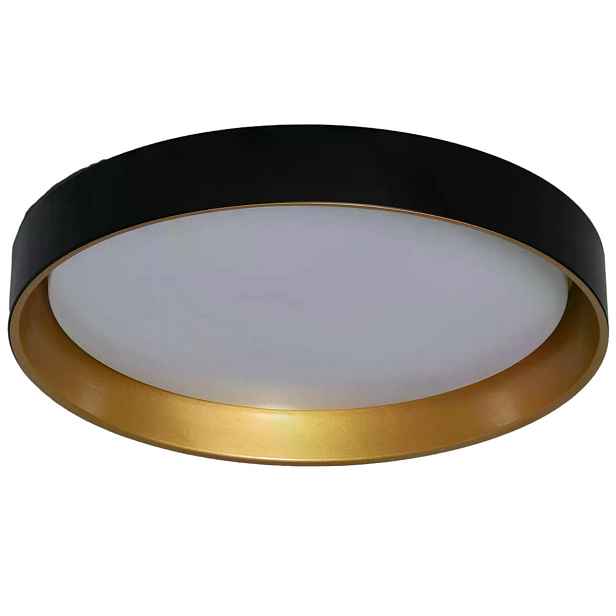 Stropní svítidlo stropní svítidlo Led do ložnice černá zlatá kulatý 55 cm Abruzzo