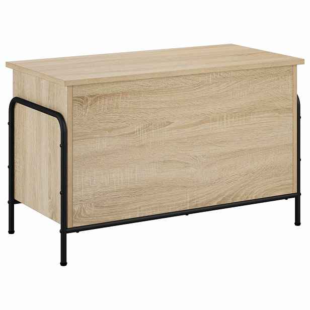 vidaXL Úložná krabice Dub sonoma 80 x 40 x 49,5 cm Kompozitní dřevo