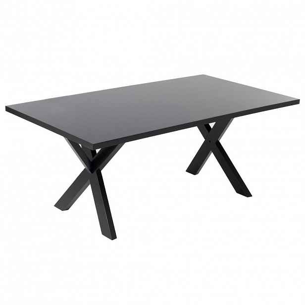 Beliani JÍDELNÍ STŮL 180/100/75 cm Černý Obdélníkový Lisala