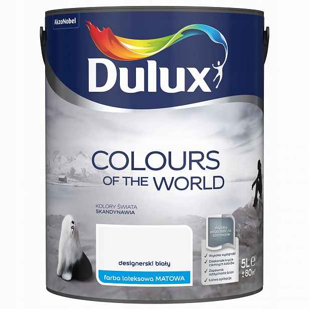 Dulux Barvy světa barva Designová bílá matná 5L