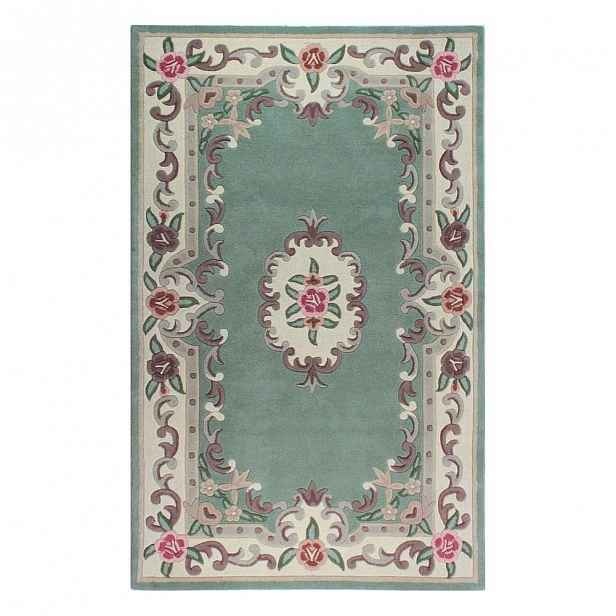 Koberec z vlny Flair Rugs Aubusson Green, 120 x 170 cm
