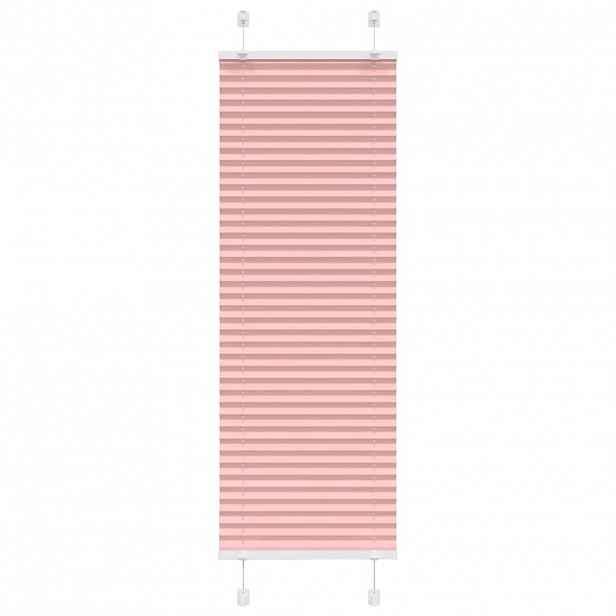vidaXL Plisovaná roleta růžová 40x150cm Šířka látky 39,4 cm Polyester