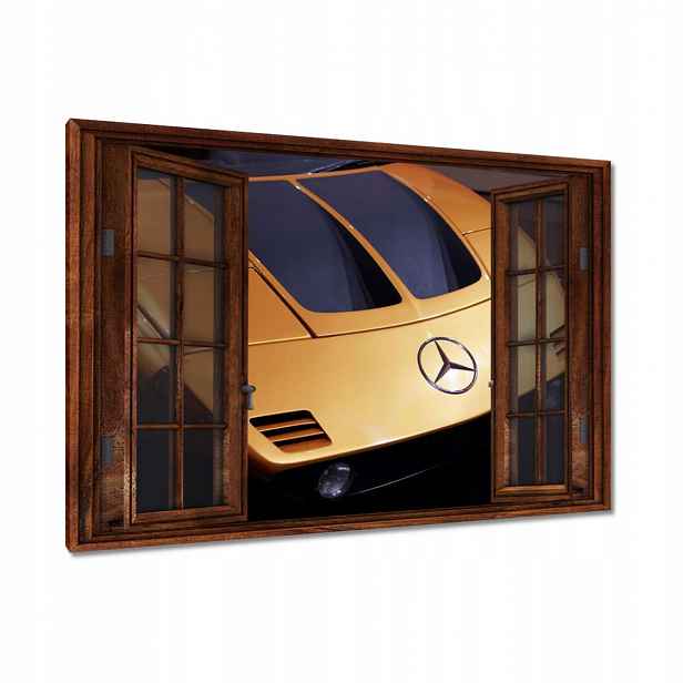Obrazy 90x60 Žlutý Sportovní Mercedes
