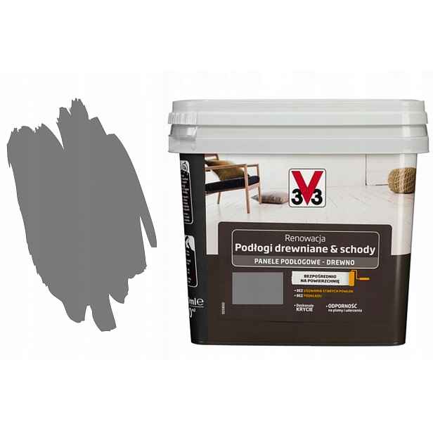 V33 Barva pro dlaždice V33 0,75 l šedá marengo