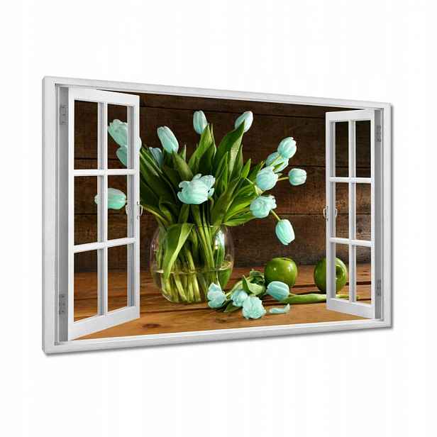 Obrazy 120x80 Mátové tulipány