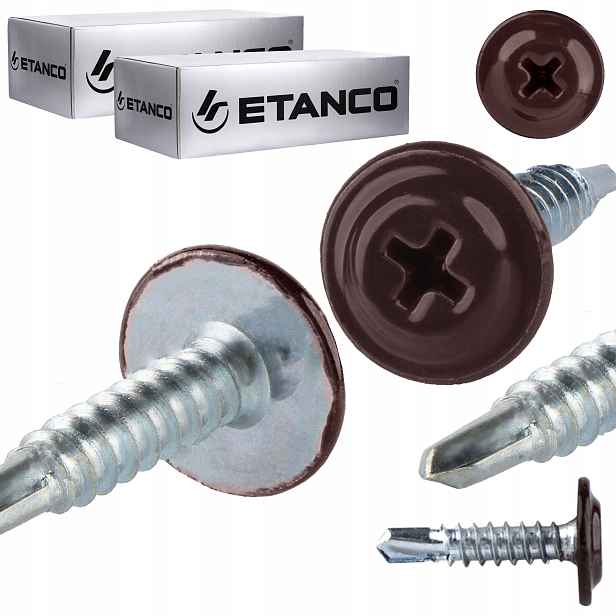Samovrtné podložky 4,2 x 19 mm Ral 8017 500 ks Etanco Gm-b