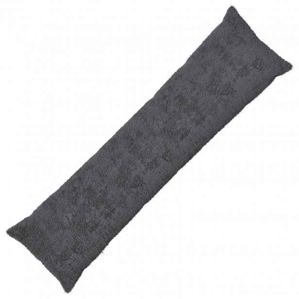vidaXL Povlak na polštář HEERLEN Tmavě šedá 40 x 145 cm Umělá králičí
