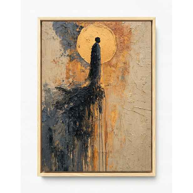 Obraz Rám Americký Box Abstrakce Postava Člověk Slunce Výška 60x80