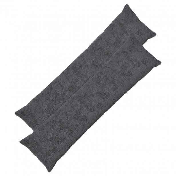 vidaXL Povlak na polštář 2 ks HEERLEN Tmavě šedá 40 x 145 cm