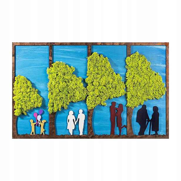 Wallity YNS-014 panel mech přírodní nástěnný Mdf 88x53 cm vícebarevný