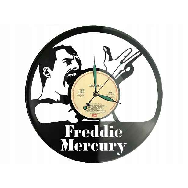 Queen Dárek Originální dekorace do domu Hodiny z vinylové desky