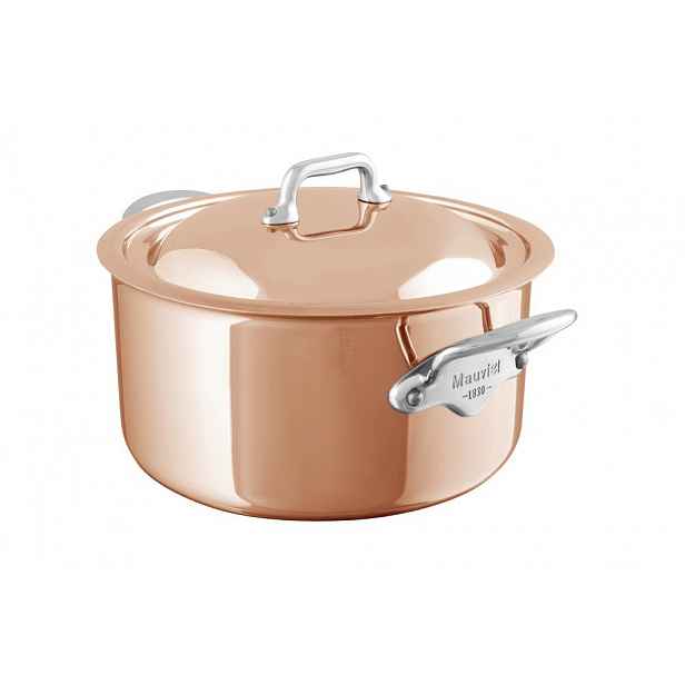 Mauviel M´6S měděný hrnec na indukci s poklicí, 20 cm / 3,4 l 53121