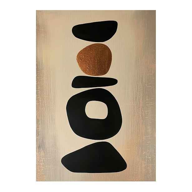 Tištěný obraz na plátně 70x100 cm Stones – Styler