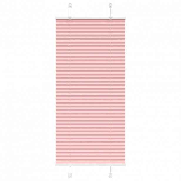vidaXL Plisovaná roleta růžová 55x150 cm Šířka látky 54,4 cm Polyester