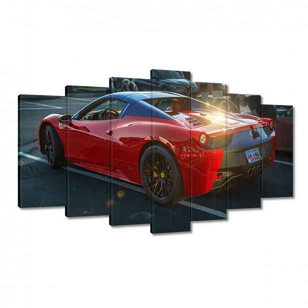 Obrazy 140x80 Červené Ferrari
