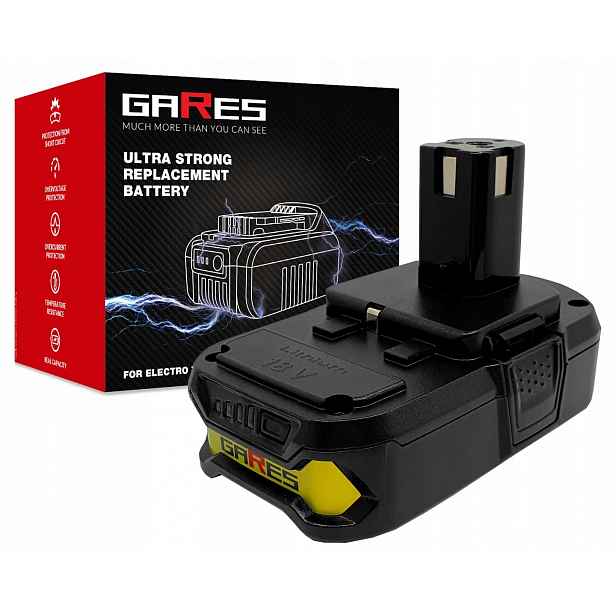 Akumulátor Gares pro Ryobi SA1802 CBLT1804 R18PD R18DDP 18V 2,5Ah