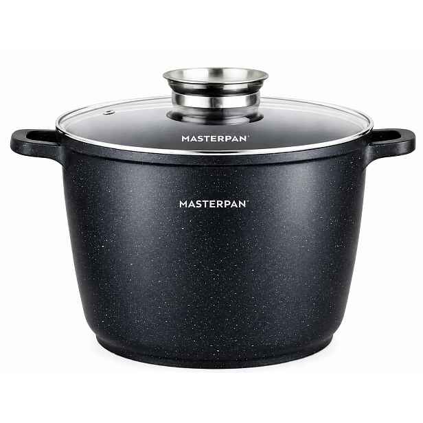 Malý Hrnec Mramorový Kotlík 28 CM 10 L Masterpan Černý