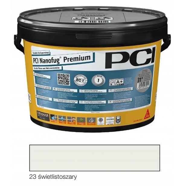 Pci Nanofug Premium 5 kg – světle šedá spárovací hmota č.