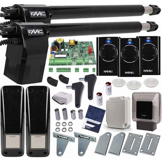 Sada Automatizace Faac Alfa 414 3x Ovladač Lampa Xled