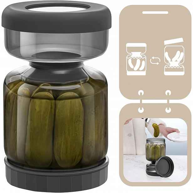 Zavařovací Sklenice Na Nakládačky Klepsydra 1000ML S Cedníkem Hermetická