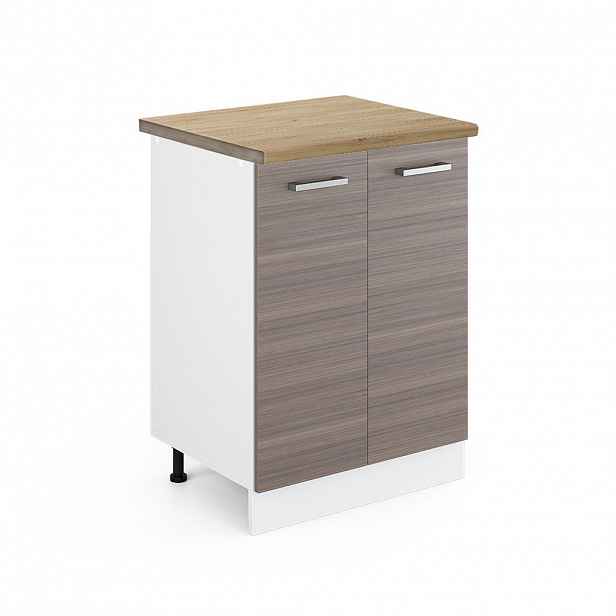Vicco SPODNÍ SKŘÍŇKA KUCHYŇSKÉ LINKY R-Line Ušlechtilá šedá 60 cm , PD Dub