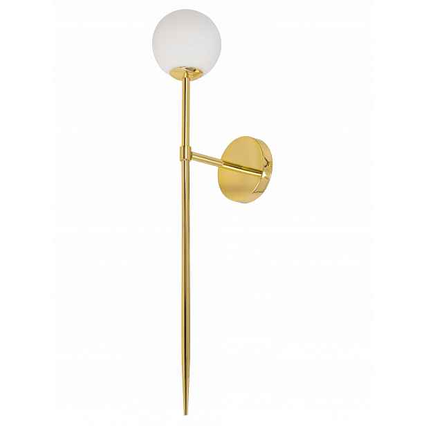 Lampa Nástěnná Zlatá Moderní 75 CM Skleněná Koule