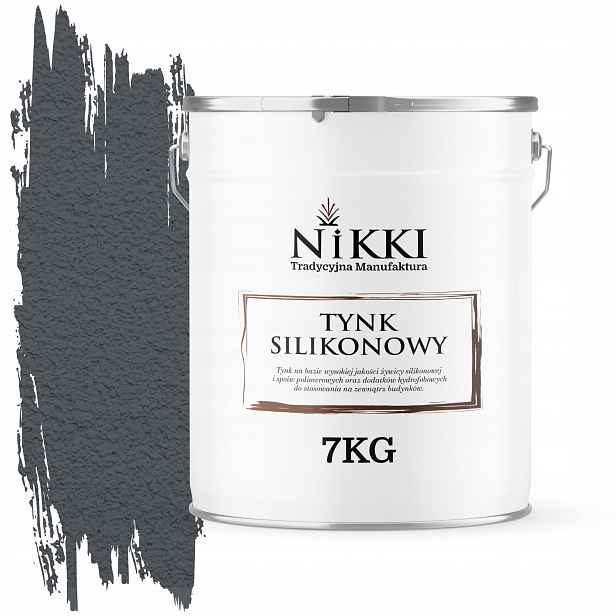 Silikonová Fasádní Omítka Šedá Grafitová F256 7KG Granulace 1.0mm