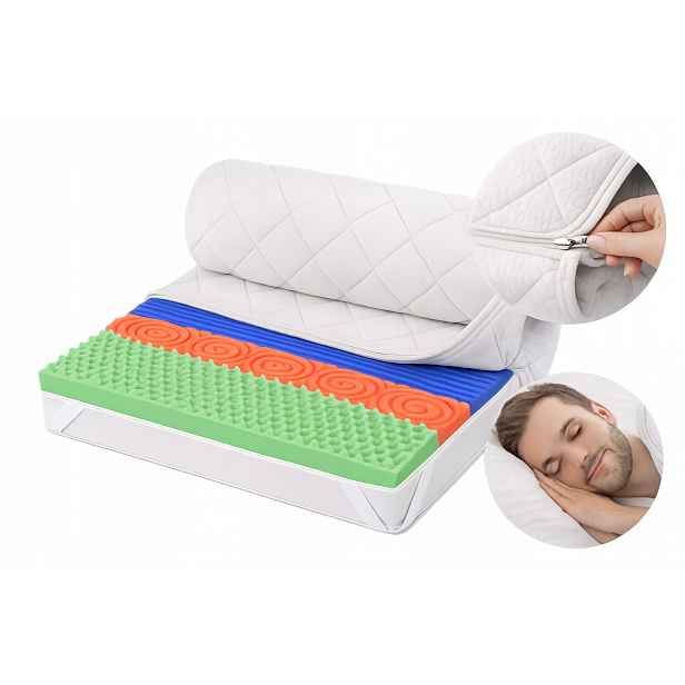 Topper 140x200 8 cm Matrace Povrchová H2/H3 Good Dream