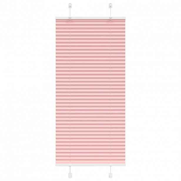 vidaXL Plisovaná roleta růžová 65x150 cm Šířka látky 64,4 cm Polyester