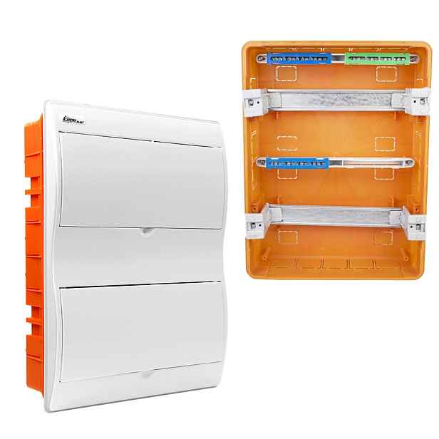 Elektrický modulární podomítkový rozvaděč 2x 12 RP-24/B N+pe IP40 Bílý