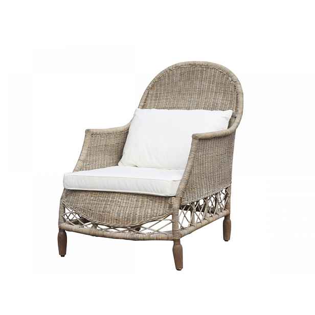 Přírodní ratanové křeslo Old French chair - 76*110*100 cm  Chic Antique