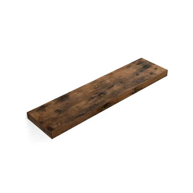 Vasagle nástěnná polička rustikální hnědá 80 × 20 × 3,8 cm SG106394