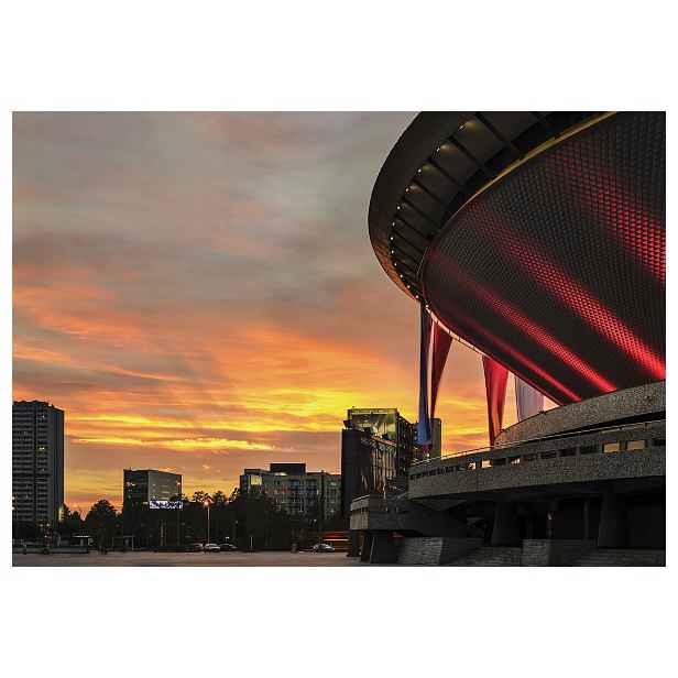 Fototapeta Stadion Arena Západ Slunce červená Městský vinyl 460x300 lepidlo