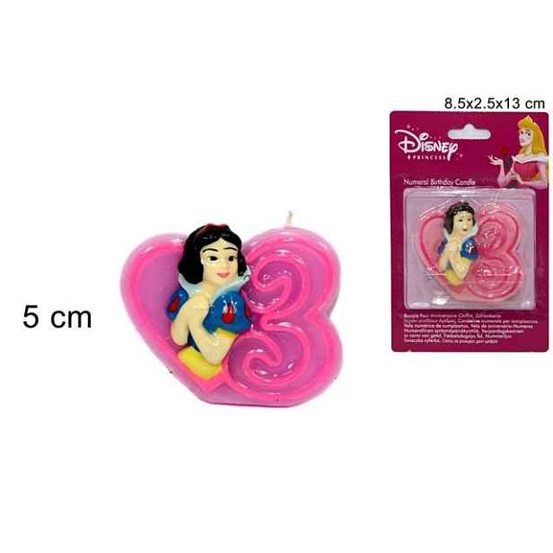 PROHOME - Svíčka číslice 3 Princess