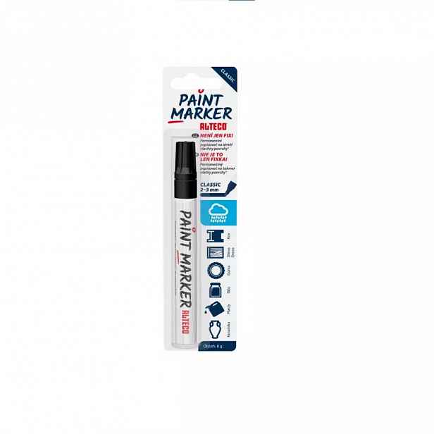 ALTECO permanentní popisovač Paint Marker černý 1-3mm