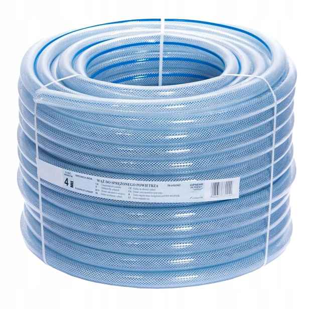 Igelitová hadice Polix Pvc 6 mm x 50 m 2 mm 4-vrstvová průhledný
