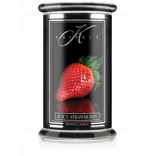 Juicy Strawberry – Kringle Candle – velká svíčka se dvěma knoty (624 g)